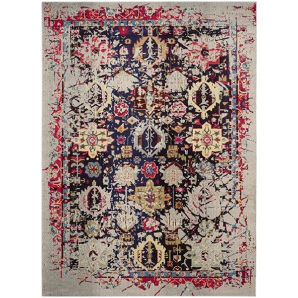 Safavieh Monaco Power Loomed Rectangle Rug- Grey - Multi- 9 x 12 ft. MNC206G-9 - main